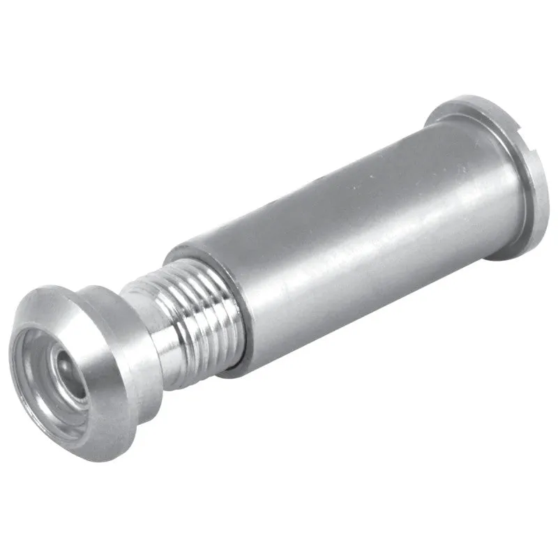 Defender Security U 10347 Door Viewer, 160 deg Viewing, 1-5/16 to 2-1/8 in Thick Door, Glass, Satin Nickel