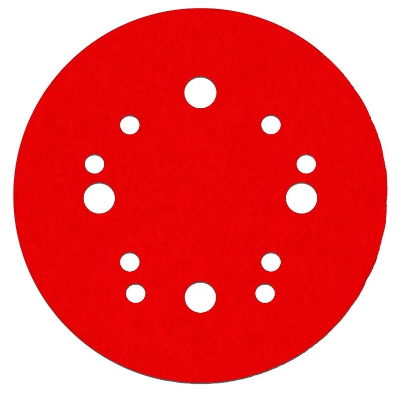 Diablo DCD050040H50G Sanding Disc, 5 in Dia, 40 Grit, Ultra Coarse, Ceramic Abrasive, 12-Hole, 50/PK