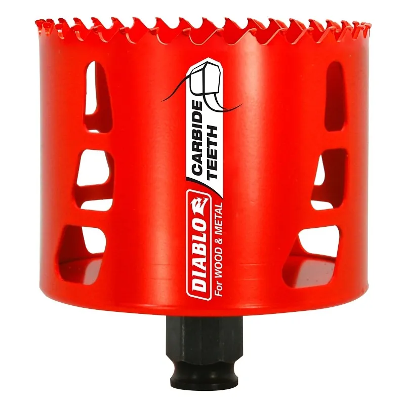 Diablo DHS3250CT Hole Saw, 3-1/4 in Dia, 61 mm D Cutting, Carbide Cutting Edge