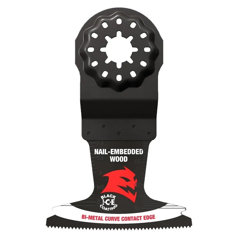 Diablo DOS250BW10 Oscillating Blade, 2-1/2 in, Bi-Metal, 1-1/2 in D Cutting, 10/PK