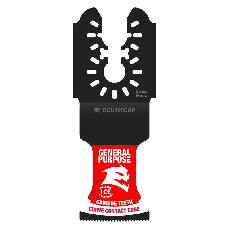 Diablo DOU125CGP3 Oscillating Blade, Carbide Grit, 1-1/4 in, 1 in L, 3/PK