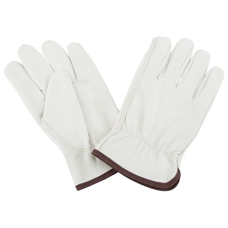 Diamondback GV-DK603/B/L Driving Gloves, Men’s, L, Keystone Thumb, Elastic Cuff, Grain Leather