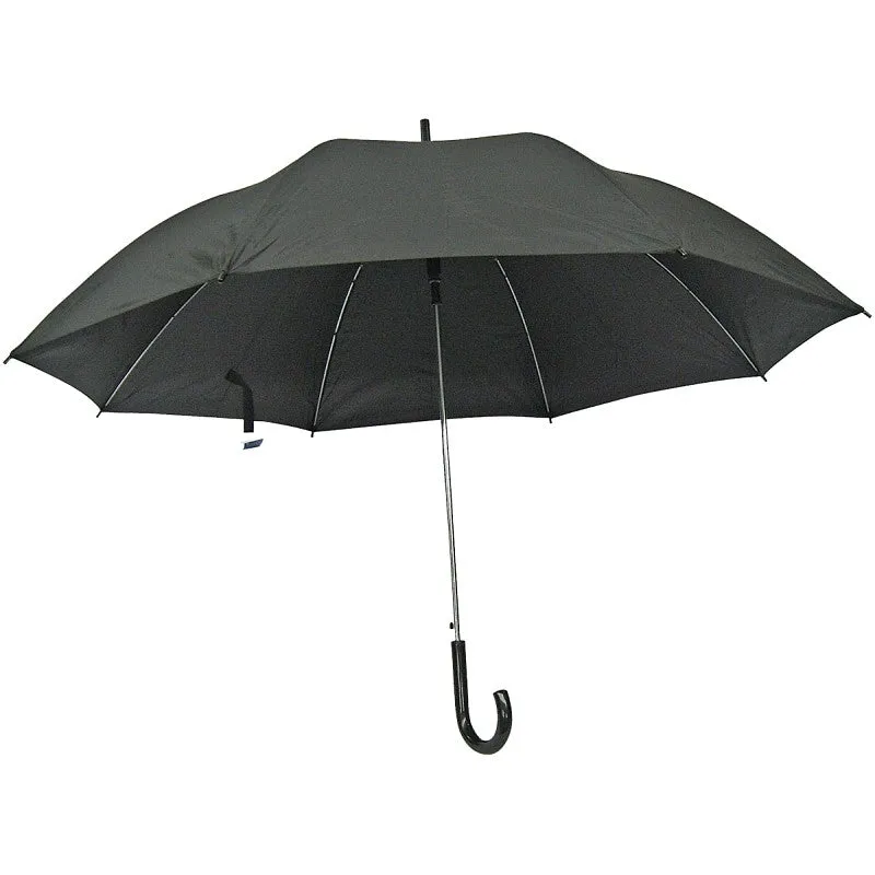 Diamondback TF-04-BK Deluxe Rain Umbrella, Round Canopy, Nylon Fabric, Black Fabric, 27 in OAH