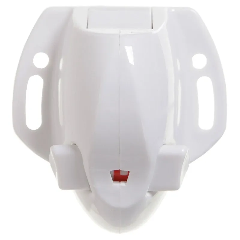 Dreambaby Adhesive Mag Locks Series L855A Cabinet Lock, 1-1/2 in L, 1-1/2 in W, Plastic, White
