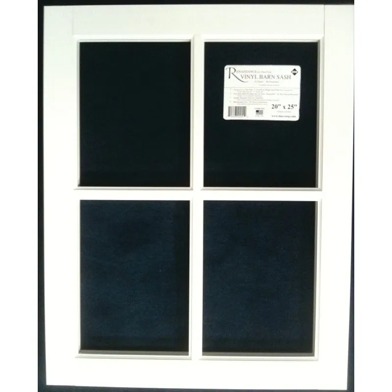 Duo-Corp Renaissance 2429BS Series Barn Sash Window, 29 in H x 24 in W Window Size, Vinyl Frame (Pack of 3)