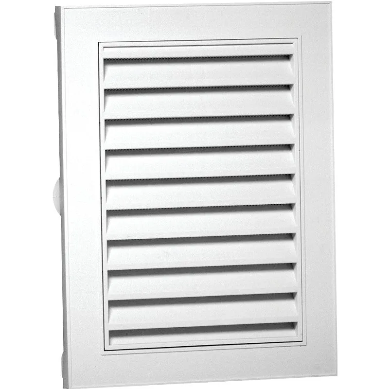 Duraflo 626120-00 Gable Vent, 27-1/2 in L, 21-1/2 in W, Polypropylene, White