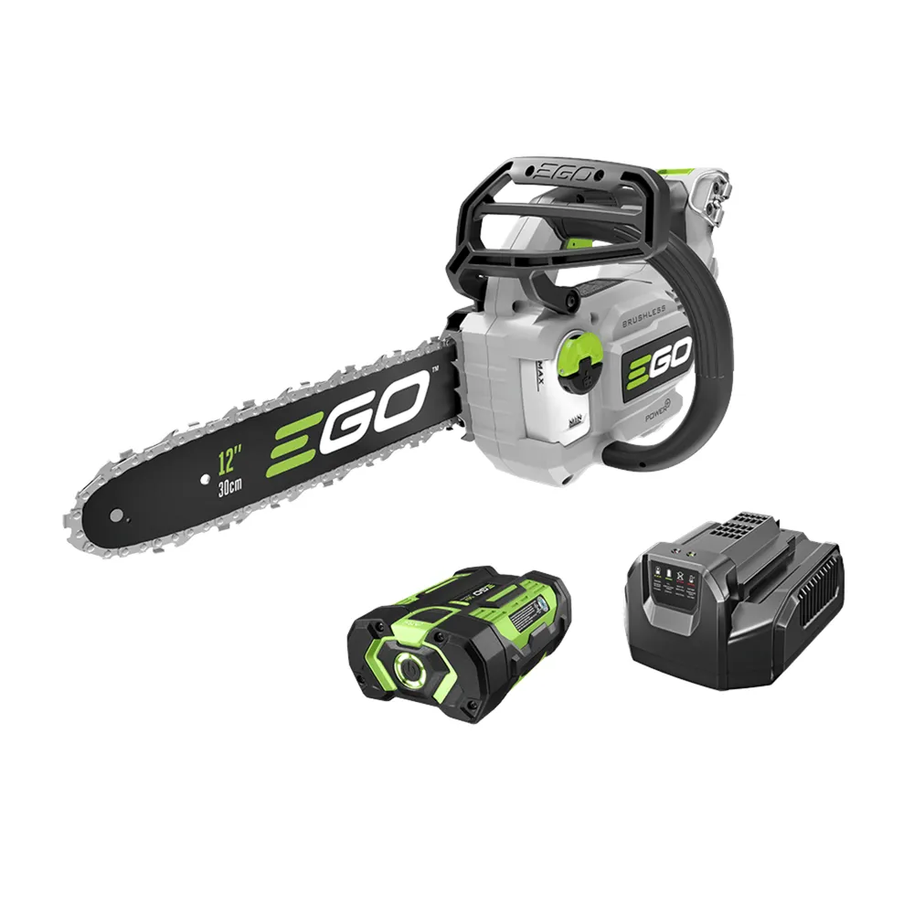 EGO CS1201 POWER+ 12″ Compact Chain Saw with 2.5Ah Battery and 210W Charger