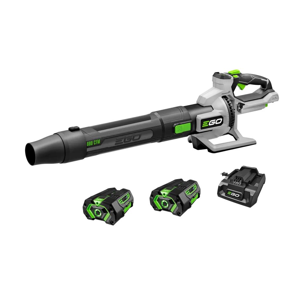 EGO LB8803-2 POWER+ 880CFM Blower with 2 x 4.0Ah Batteries and 320W Charger