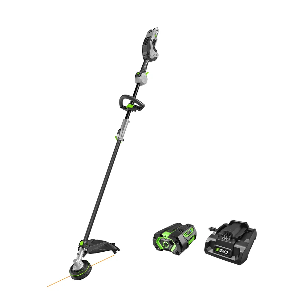 EGO MST1704 POWER+ 17″ LINE IQ™ Multi-Head String Trimmer with POWERLOAD™ and Carbon Fiber Shaft 5.0Ah Battery and 320W Charger