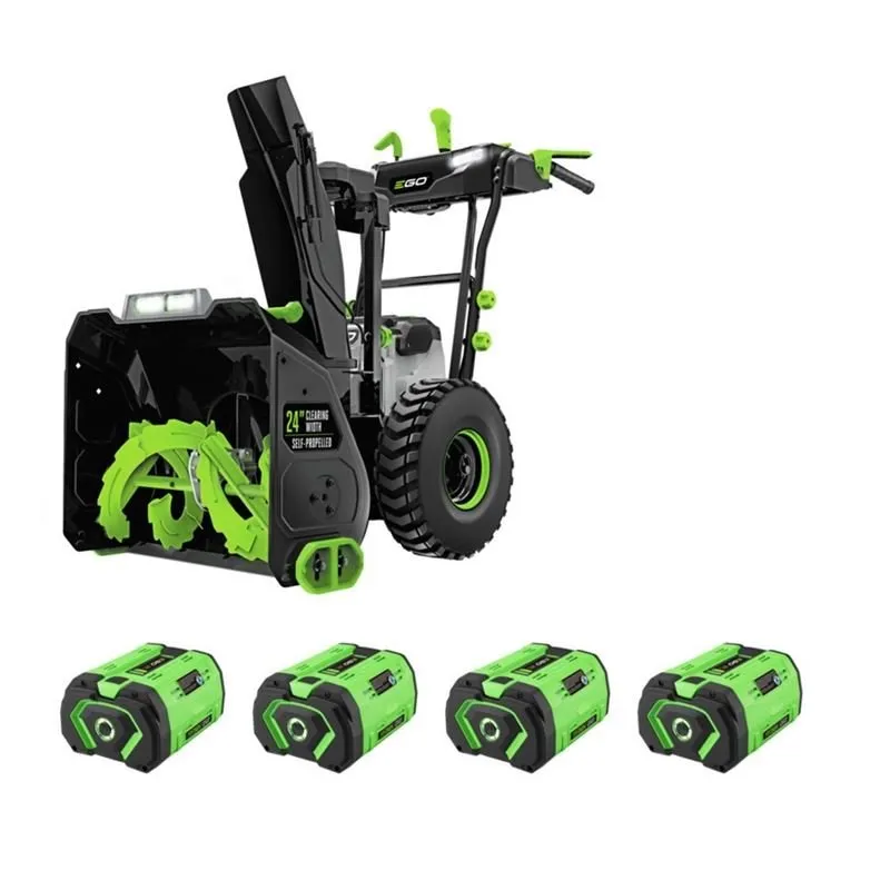 EGO SNT2406-4 POWER+ 24 IN. SELF PROPELLED 2 STAGE SNOW BLOWER WITH 4 – 10AH BATTERIES