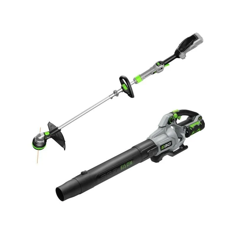 EGO ST6151LB POWER+ 15″ POWERLOAD STRING TRIMMER WITH ALUMINUM TELESCOPIC SHAFT and 615 CFM BLOWER COMBO KIT