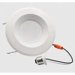 ETI ARDL-6-9CP5-SV-TD Retrofit Downlight, 10.5 W, 120 V, Integrated LED Lamp, Aluminum, White, Matte (Pack of 6)