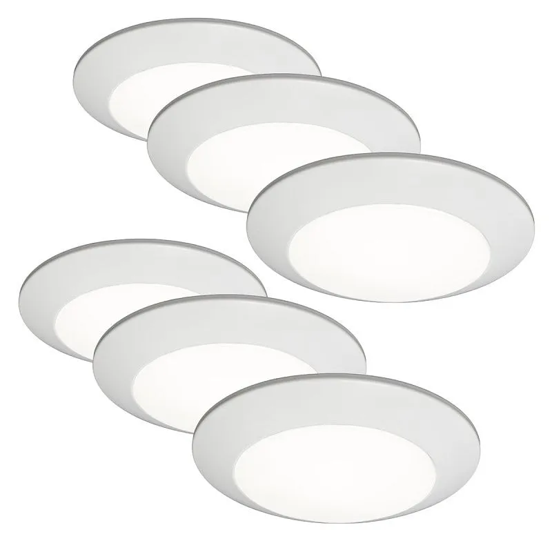 ETI Altair ALSD Series 63328101-6PK Downlight, 15 W, 120 V, LED Lamp, Polymer, Powder-Coated