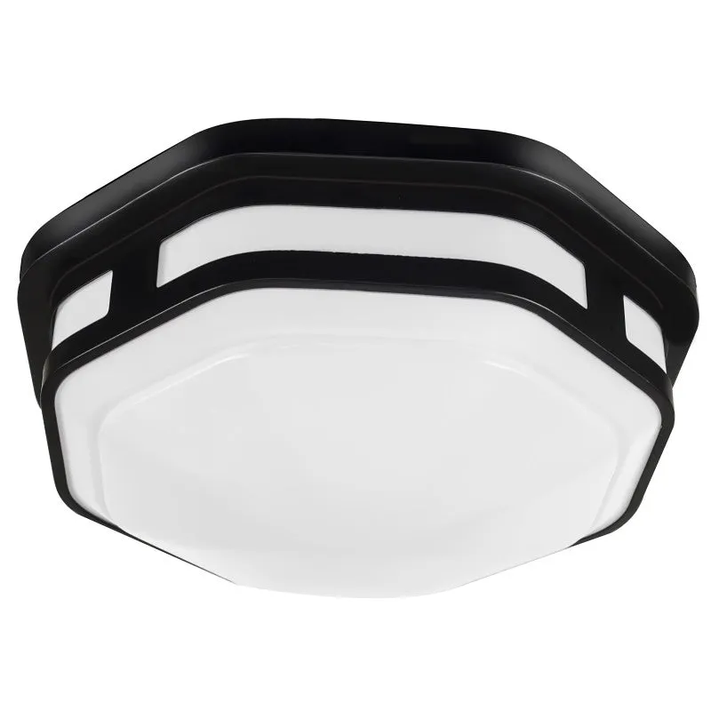 ETI Color Preference Series FME-10-802-MV-N-N-B Hexagon Lighting, 120 VAC, LED Lamp, 830 Lumens Lumens, Black Fixture