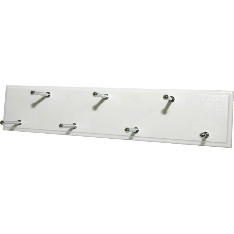Easy Track RA1202 Belt Rack, 7-Hook, White