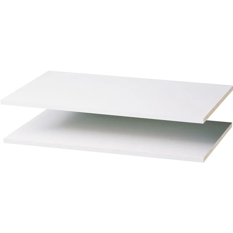 Easy Track RS1436 Series Adjustable Shelf, White, 14 in L, 34-7/8 in W, Wood
