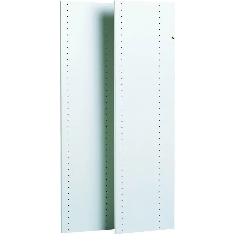 Easy Track RV1447 Closet Panel, 48 in L, 5/8 in W, Particleboard, White