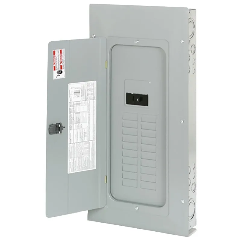 Eaton BRP20B200 Indoor Load Center, 40-Pole, 200 A, 20-Space, 40-Circuit, Main Breaker, NEMA 1 Enclosure, Bolt