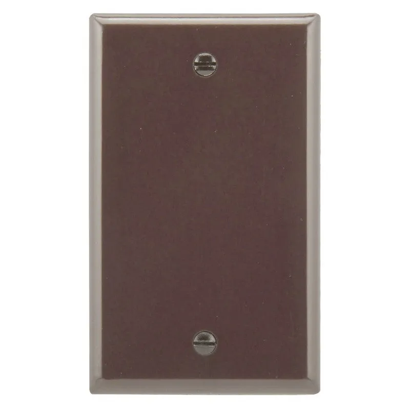 Eaton Cooper Wiring 2129 2129B-BOX Wallplate, 3-1/2 in L, 5-1/4 in W, 1/4 in Thick, 1 -Gang, Thermoset, Brown (Pack of 25)