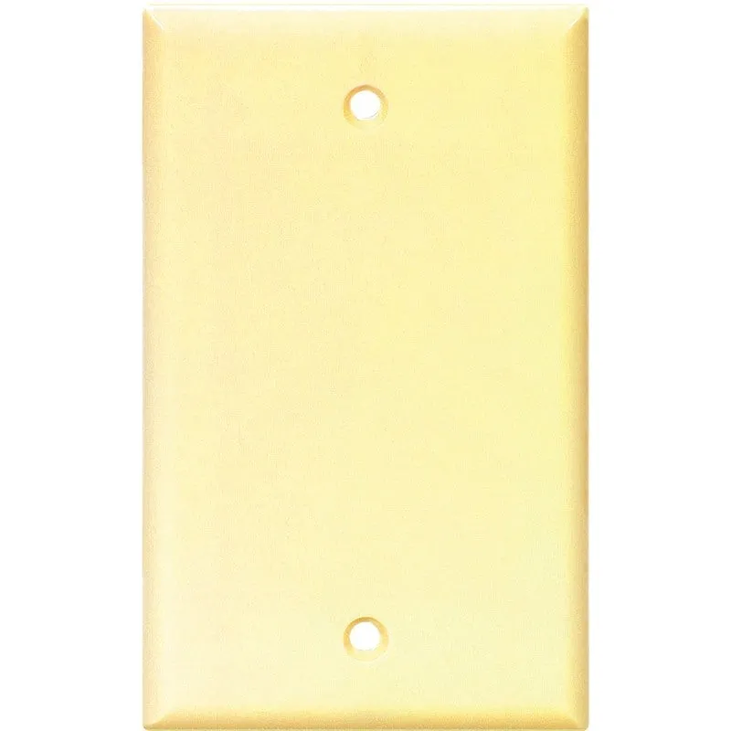 Eaton Cooper Wiring 2129 2129V-BOX Wallplate, 4-1/2 in L, 2-3/4 in W, 0.08 in Thick, 1 -Gang, Thermoset, Ivory (Pack of 25)