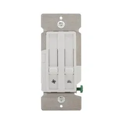 Eaton SDC15-W Dimmer and Fan Speed Controller, 1 -Pole, 120 V, White