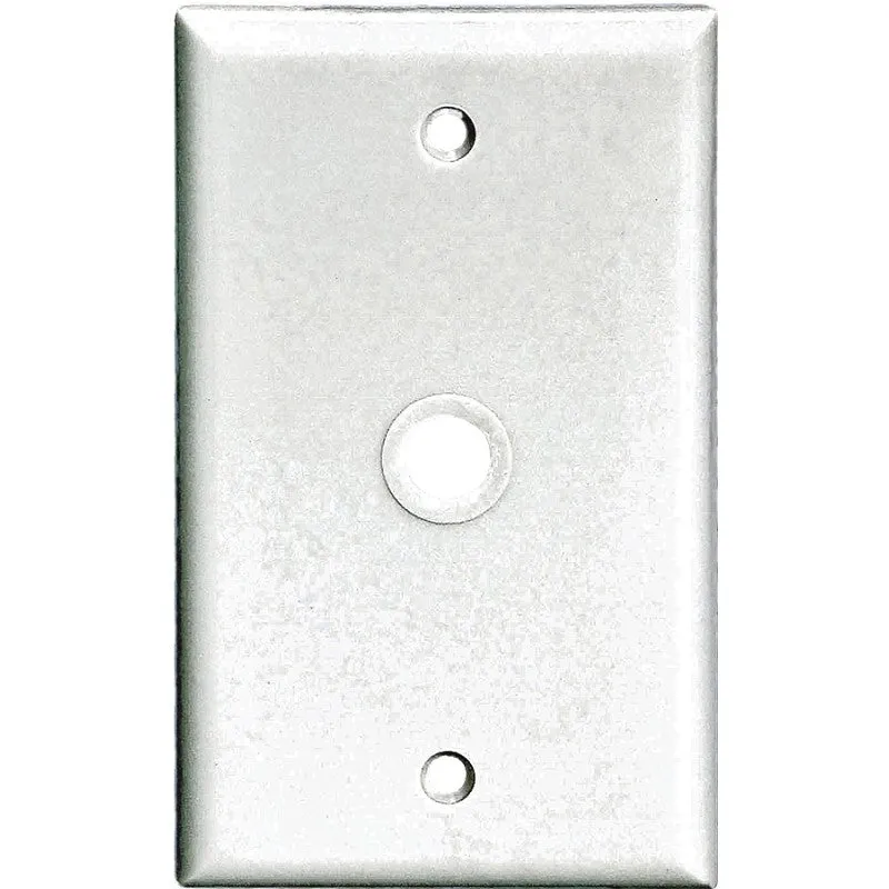 Eaton Wiring Devices 2128 2128W-BOX Wallplate, 4-1/2 in L, 2-3/4 in W, 1 -Gang, Thermoset, White, High-Gloss (Pack of 25)