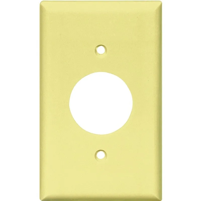 Eaton Wiring Devices 2131V-BOX Single Receptacle Wallplate, 4-1/2 in L, 2-3/4 in W, 1 -Gang, Thermoset, Ivory (Pack of 25)