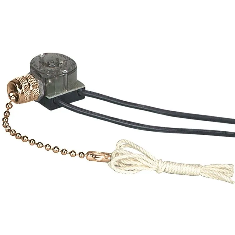 Eaton Wiring Devices 458BD-BOX Canopy Switch, Brass, Polycarbonate, Lead Wire Terminal, 1/3/6 A, 125/250 V (Pack of 10)