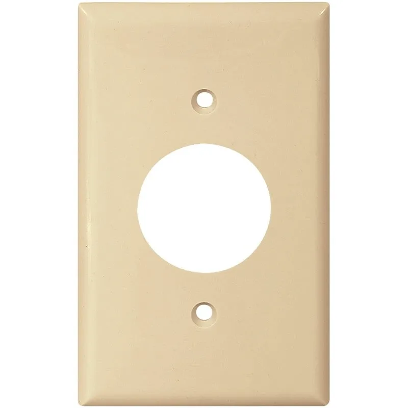 Eaton Wiring Devices 5131V-BOX Single Receptacle Wallplate, 4-1/2 in L, 2-3/4 in W, 1 -Gang, Nylon, Ivory (Pack of 15)