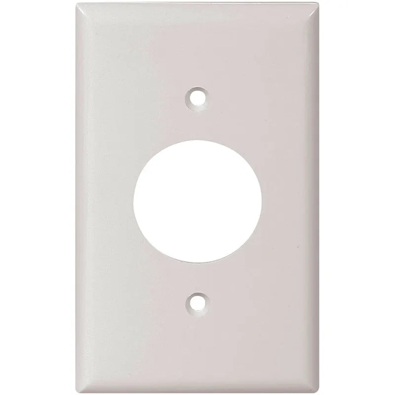 Eaton Wiring Devices 5131W-BOX Single Receptacle Wallplate, 4-1/2 in L, 2-3/4 in W, 1 -Gang, Nylon, White (Pack of 15)
