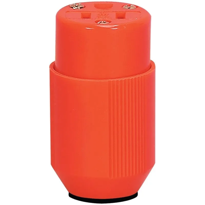 Eaton Wiring Devices BP3487-4RN Electrical Connector, 2 -Pole, 15 A, 125 V, NEMA: NEMA 5-15R, Orange