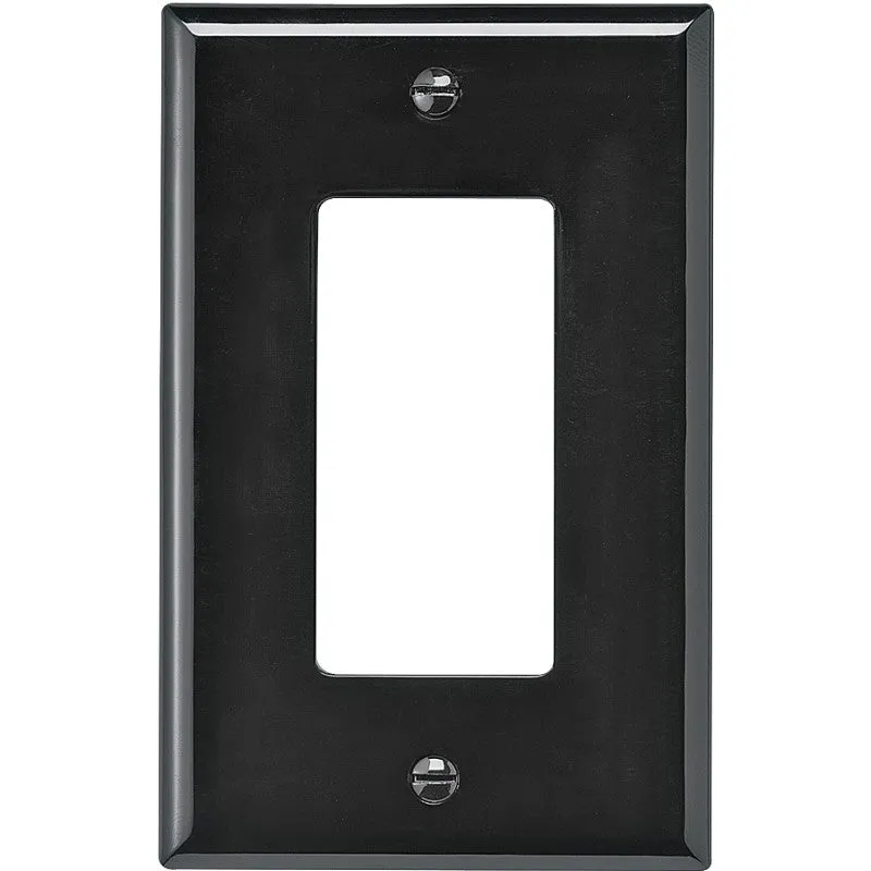 Eaton Wiring Devices PJ26B Wallplate, 4.87 in L, 3.12 in W, 1 -Gang, Polycarbonate, Brown, High-Gloss (Pack of 20)