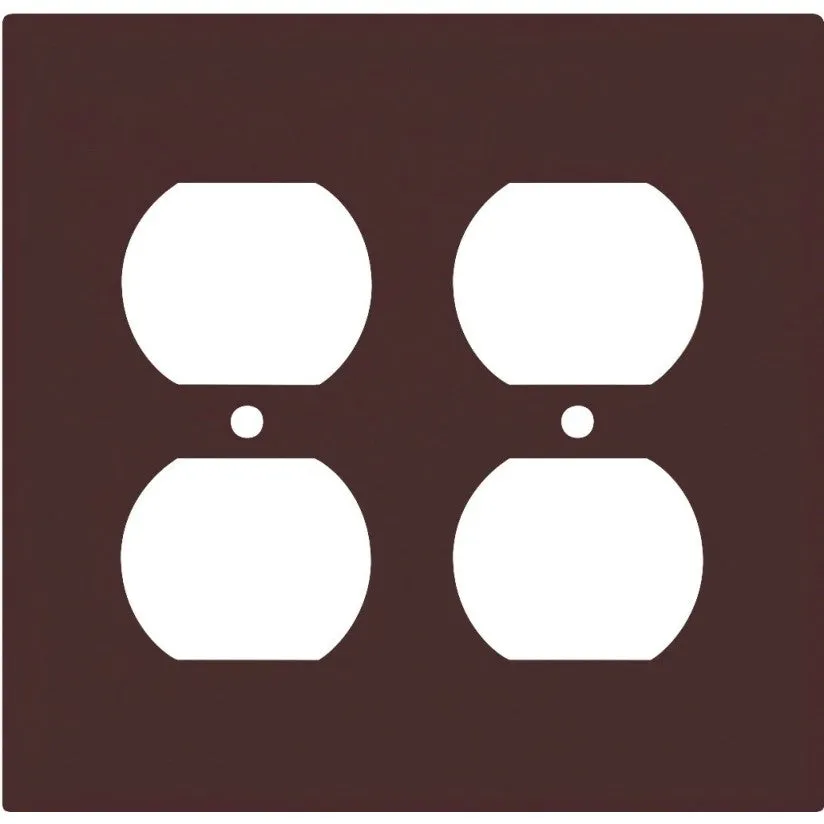 Eaton Wiring Devices PJ82B Series Duplex and Single Receptacle Wallplate, Mid-Size, 4-7/8 in L, 4-15/16 in W (Pack of 20)