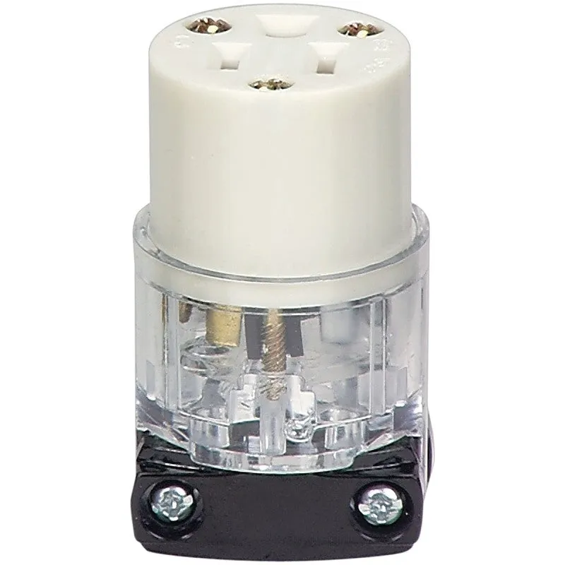 Eaton Wiring Devices WD8269 Electrical Connector, 2 -Pole, 15 A, 125 V, NEMA: NEMA 5-15, Clear