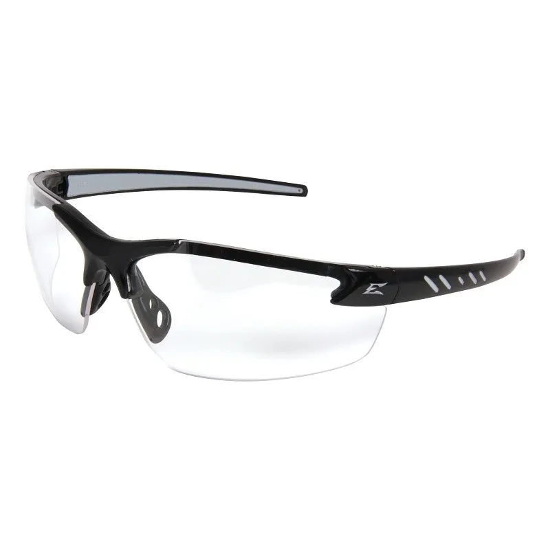 Edge DZ111-1.5-G2 Magnifier Safety Glasses, Black Frame, Polycarbonate Lens, Half Wraparound Frame, Bayonet Temple