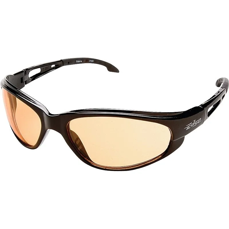 Edge SWAP119 Non-Polarized Safety Glasses, Red Lens, Black Frame, Unisex, Polycarbonate Lens, Full Frame, Nylon Frame