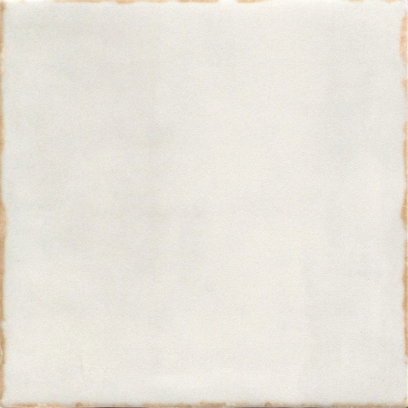 Emser Tile Antigo Series F14ANTIVA0505P Ceramic Tile, 5 in L Tile, 5 in W Tile, Pressed Edge, Square Pattern, Vanilla
