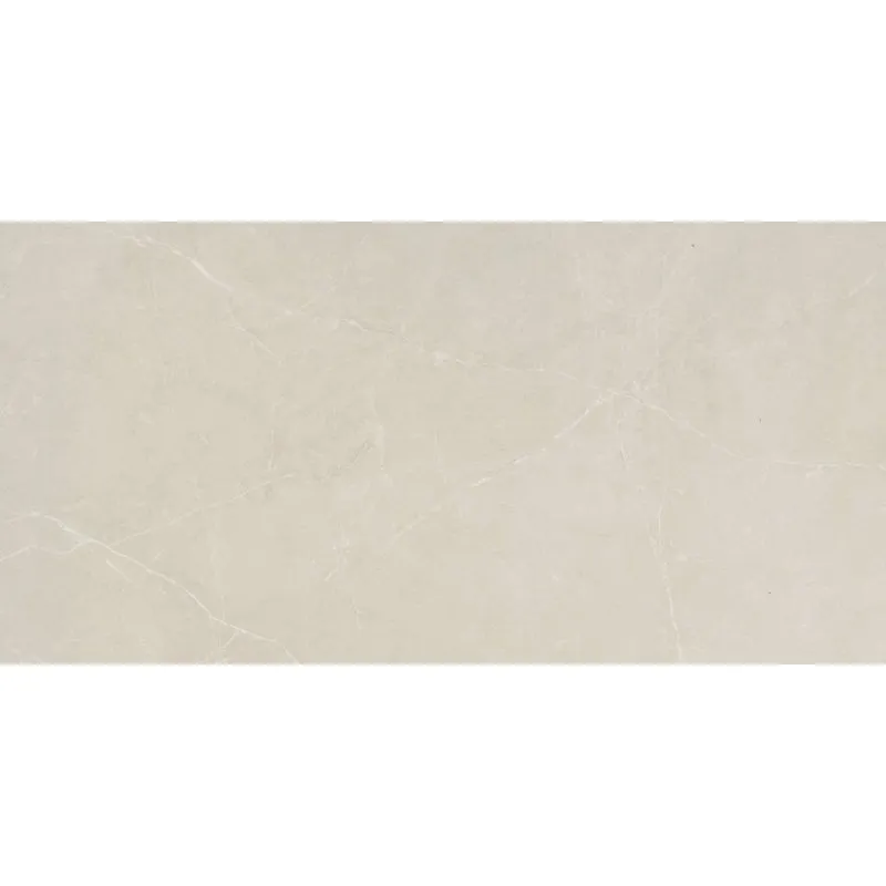 Emser Tile Sterlina II Series F20STERIV1224 Porcelain Tile, 24 in L Tile, 12 in W Tile, Rectified Edge, Ivory