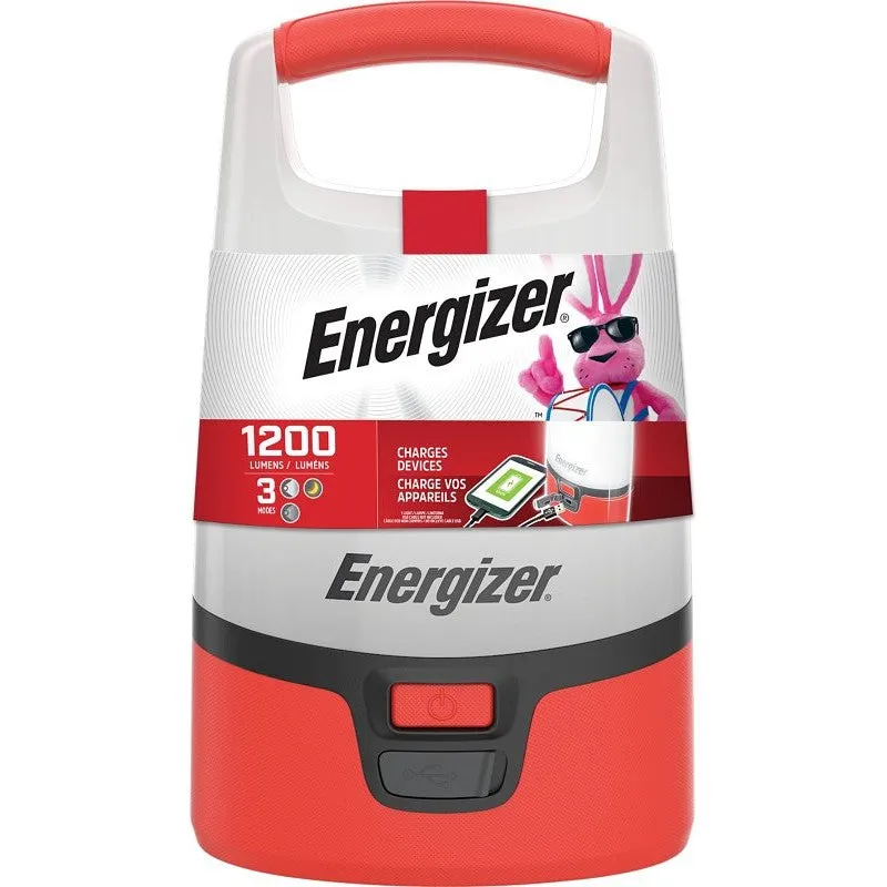 Energizer ENALU451E Lantern, LED Lamp, Plastic, Red/White