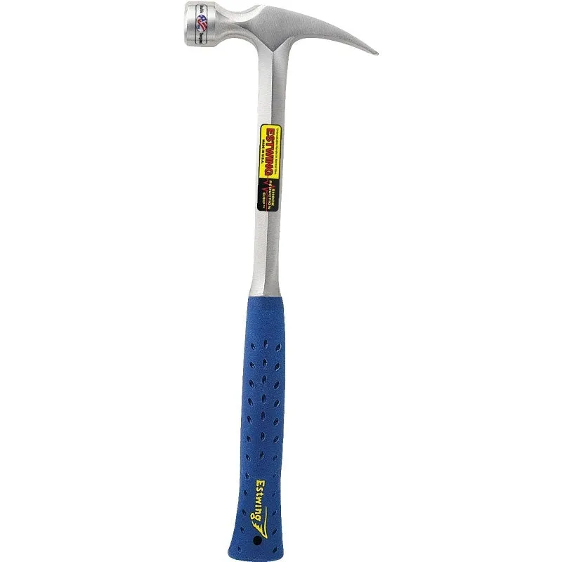 Estwing E3-24SM Hammer, 24 oz Head, Framing, Rip, Claw, Milled Head, Steel Head, 16 in OAL