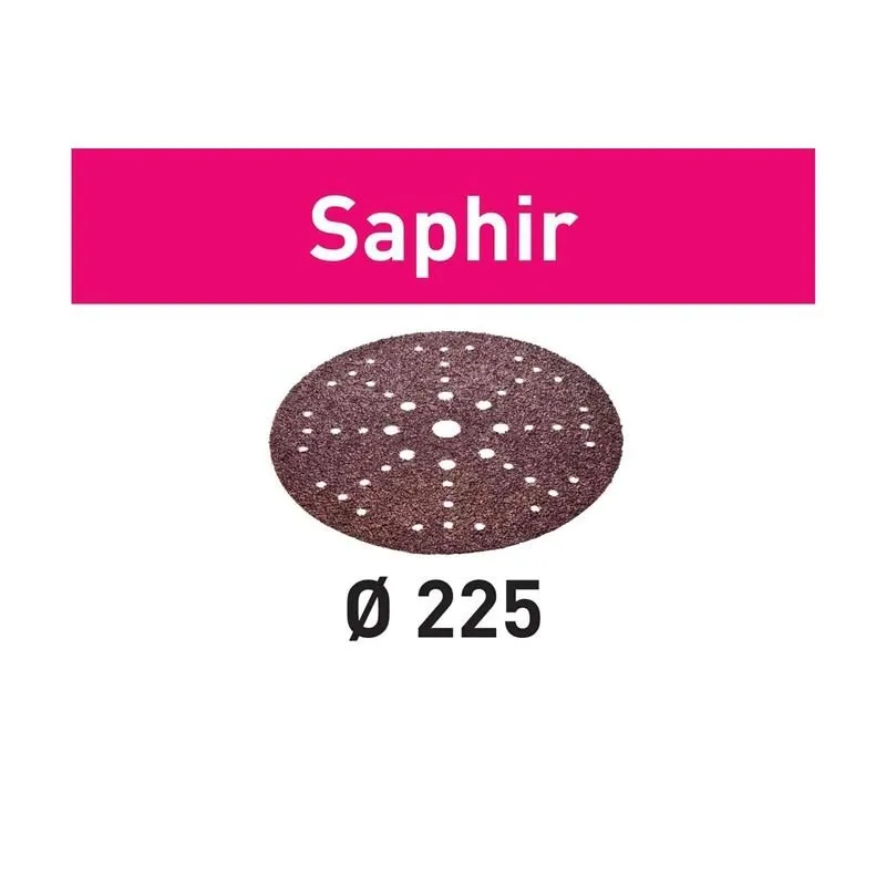 FESTOOL 205652 Saphir P36 Grit PLANEX 8-7/8-Inches (225mm) Diameter Abrasive Sanding Discs – 25-Pack