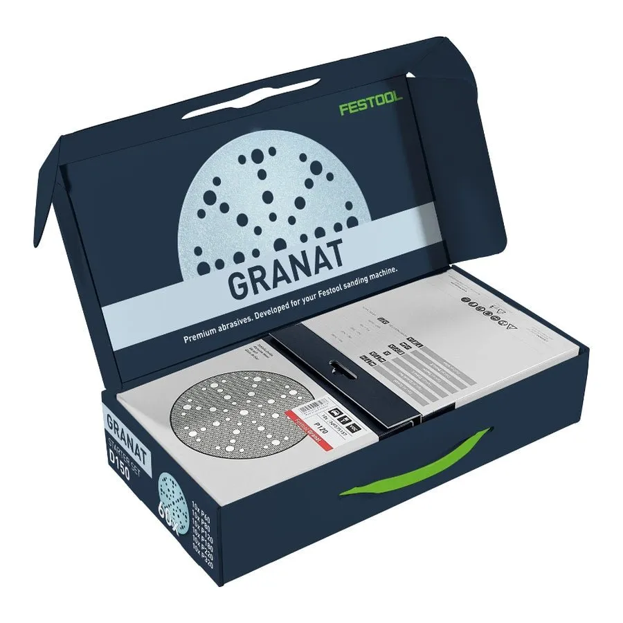 FESTOOL 578166 6″ Granat Assortment STF D150/48 GR-Set