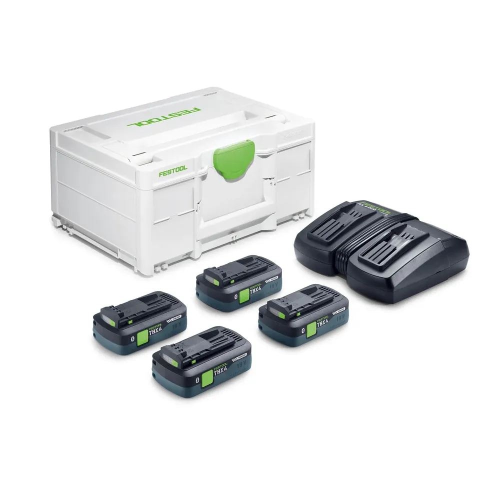 FESTOOL 578946 SYS 18V 4xTBX4/TCL6DUO ENERGY SET