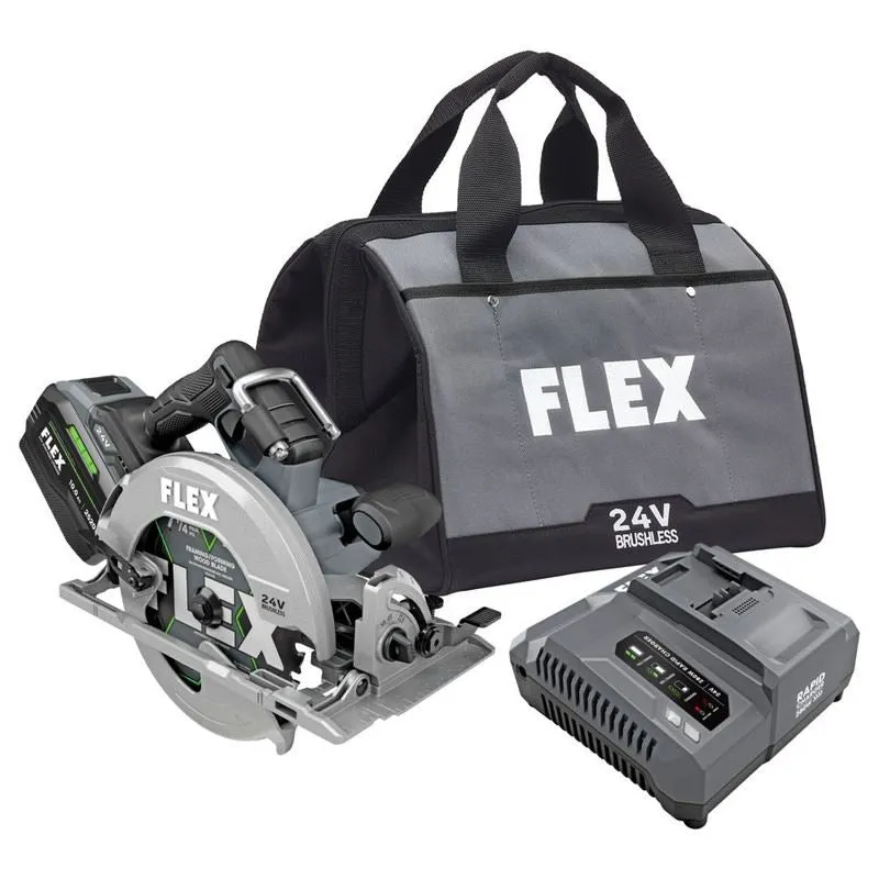flex fx2141 1j 24v 7 14 in circular saw stacked lithium kit