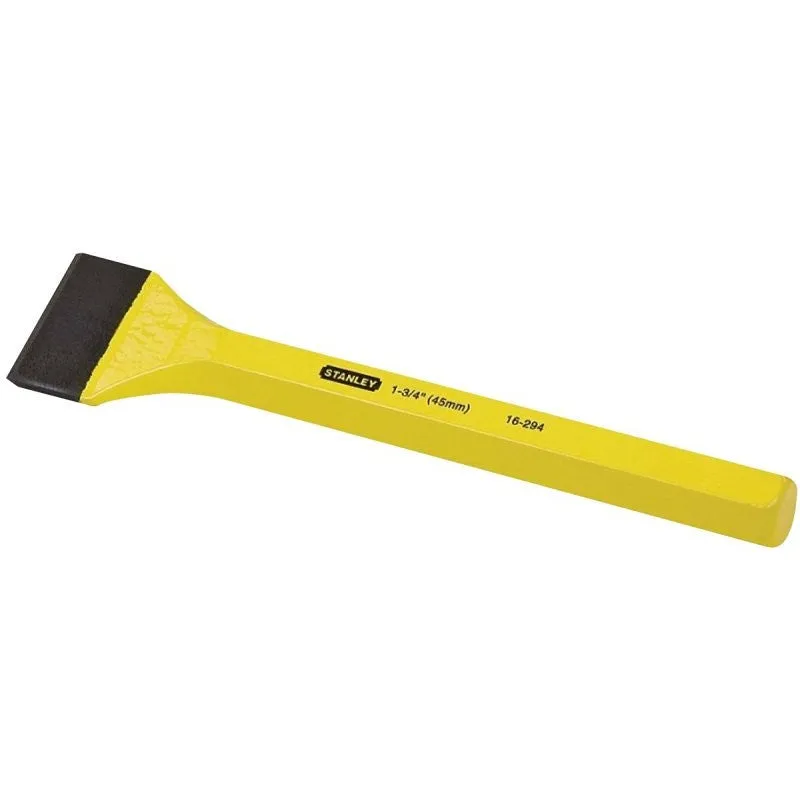 Fatmax FMHT16423 Mason’s Chisel, 1-3/4 in W Blade, 7-1/2 in OAL, Steel Blade, Steel Handle
