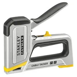 Fatmax FMHT70100 2-in-1 Cable Tacker, Flat, Round Staple, 8, 10, 11, 12, 14 mm L Leg