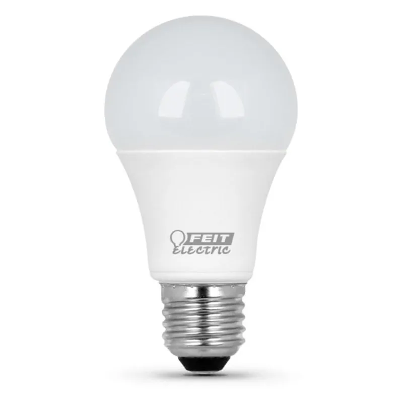 Feit Electric A800/850/10KLED LED Lamp, 120 V, 800 Lumens, 8.5 W, A19 Lamp, 60 W Equivalent, E26 Lamp Base