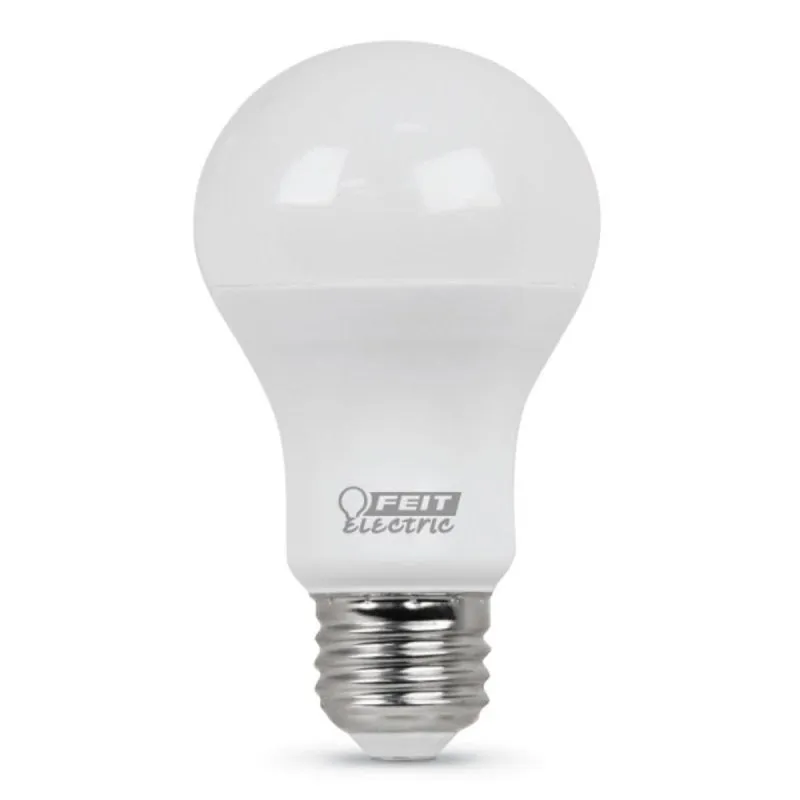 Feit Electric A800850/10KLED/MP/24 General Purpose LED Bulb, A19 Lamp, E26 Lamp Base, White, Daylight Light