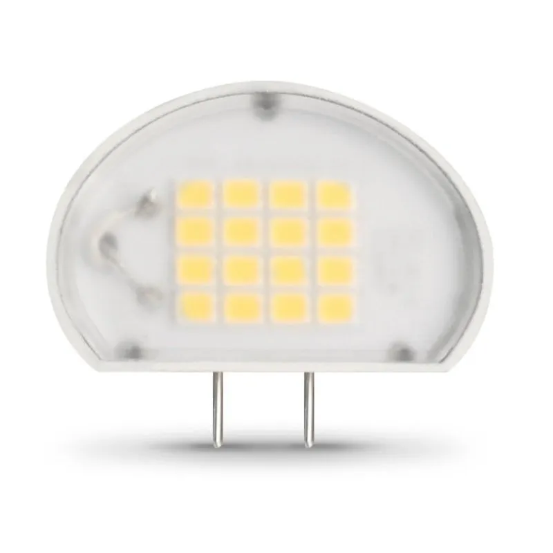 Feit Electric BP50G8/830/SU/LED LED Bulb, Specialty, T4 Lamp, 50 W Equivalent, G8 Lamp Base, Dimmable, Clear (Pack of 6)