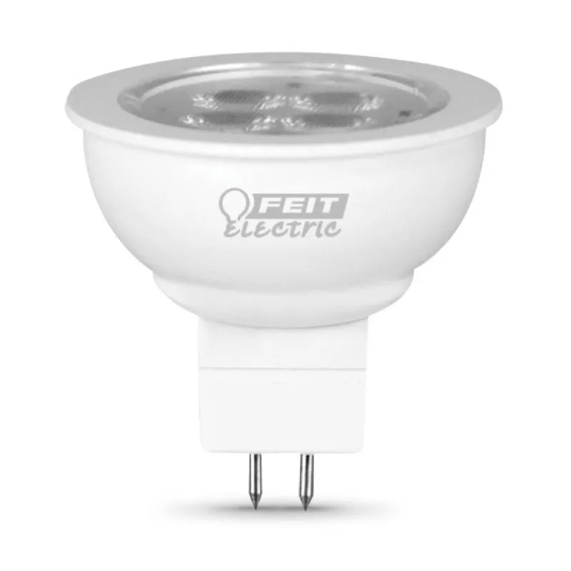 Feit Electric BPLVBAB/830CA LED Bulb, Track/Recessed, MR16 Lamp, 20 W Equivalent, GU5.3 Lamp Base, Clear (Pack of 6)